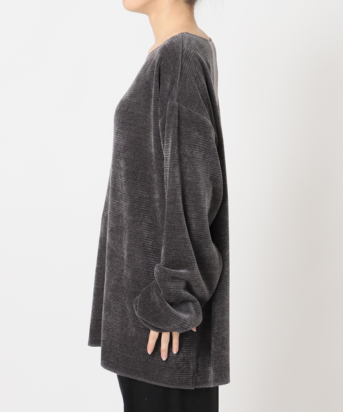 CITYSHOP（シティーショップ）の「《追加》PE WASH PULLOVER：カットソー（Tシャツ/カットソー・レディース・ブラック/チャコールグレー/ピンク/ホワイト・FREE）」の14枚目の写真