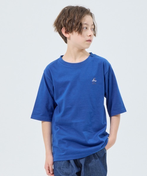 KRIFF MAYER Kid's Collection（クリフメイヤーキッズコレクション）の「【綿100％・5分袖】楽LUCK五分袖Tシャツ(サメ)（Tシャツ/カットソー・キッズ・ブルー/オフホワイト/ネイビー/ミント/チャコール・170/160/150/140/130/120）」の6枚目の写真