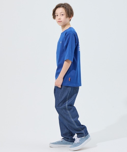 KRIFF MAYER Kid's Collection（クリフメイヤーキッズコレクション）の「【綿100％・5分袖】楽LUCK五分袖Tシャツ(サメ)（Tシャツ/カットソー・キッズ・ブルー/オフホワイト/ネイビー/ミント/チャコール・170/160/150/140/130/120）」の9枚目の写真