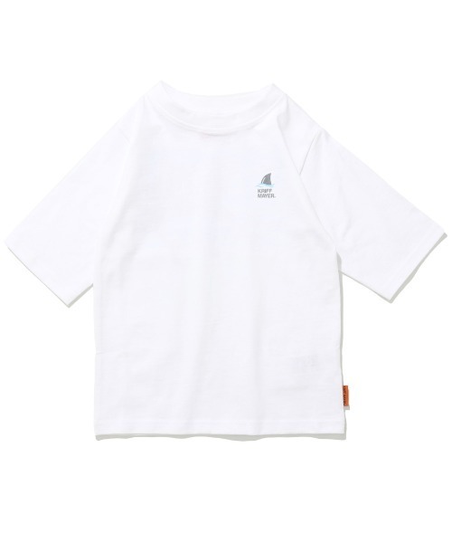 KRIFF MAYER Kid's Collection（クリフメイヤーキッズコレクション）の「【綿100％・5分袖】楽LUCK五分袖Tシャツ(サメ)（Tシャツ/カットソー・キッズ・ブルー/オフホワイト/ネイビー/ミント/チャコール・170/160/150/140/130/120）」の11枚目の写真