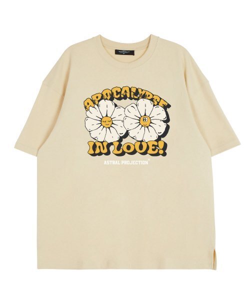ASTRAL PROJECTION（アストラルプロジェクション）の「アポカリプスデイジー ラウンドネック 15番手 綿 半袖Tシャツ_バター（Tシャツ/カットソー・メンズ・その他・X-LARGE/XX-LARGE/LARGE）」の2枚目の写真