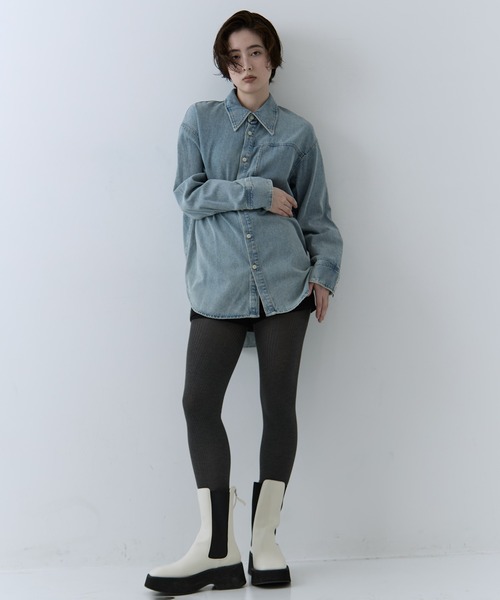 セール】【CLANE/クラネ】COMPACT DENIM SHIRTS/コンパクトデニム
