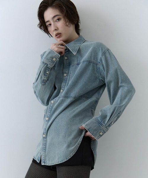セール】【CLANE/クラネ】COMPACT DENIM SHIRTS/コンパクトデニム