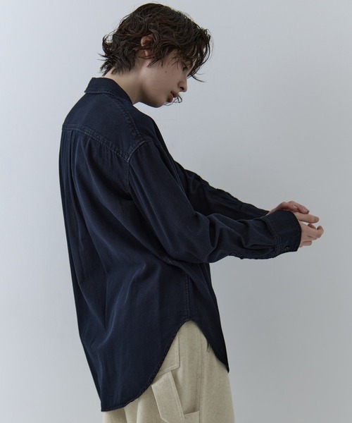 セール】【CLANE/クラネ】COMPACT DENIM SHIRTS/コンパクトデニム