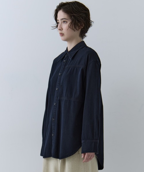 セール】【CLANE/クラネ】COMPACT DENIM SHIRTS/コンパクトデニム