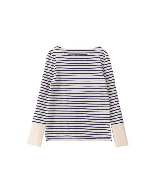 SALON DE YOHN（サロンドヨーン）の「Stripe Cuffs T_ Cobalt Blue（Tシャツ/カットソー・レディース・その他・FREE）」の4枚目の写真
