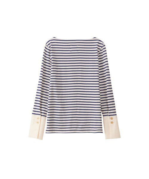 SALON DE YOHN（サロンドヨーン）の「Stripe Cuffs T_ Cobalt Blue（Tシャツ/カットソー・レディース・その他・FREE）」の5枚目の写真