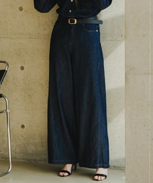 Maison INNESS（メゾンアイネス）の「【i Deni】6.7ozデニムバギーパンツ（はっ水）セットアップ可（デニムパンツ）」