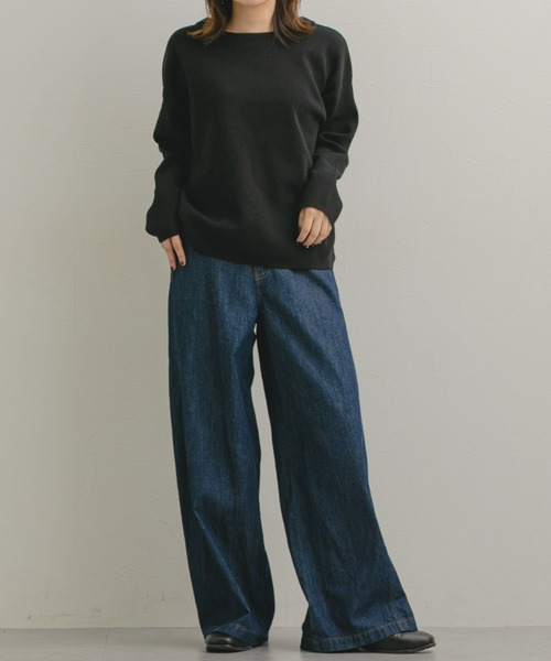 Maison INNESS（メゾンアイネス）の「【新色追加】【i Deni】6.7ozデニムバギーパンツ（はっ水）セットアップ可（デニムパンツ・レディース・ネイビー/ブルー/サックスブルー・S/M/L/LL/3L/4L/5L）」の17枚目の写真