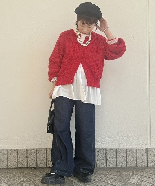 Maison INNESS（メゾンアイネス）の「【新色追加】【i Deni】6.7ozデニムバギーパンツ（はっ水）セットアップ可（デニムパンツ・レディース・ネイビー/ブルー/サックスブルー・S/M/L/LL/3L/4L/5L）」の22枚目の写真