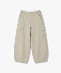 コットンウォッシュドバルーンカーゴパンツライトベージュ COOSPT244LBEIGE