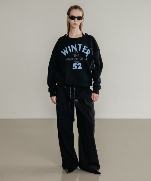 SSIN AND LEE（シンアンドリー）の「(W) ローラップバンディングスラックス ブラック（スラックス・レディース・その他・F）」の4枚目の写真