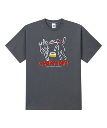 ハッピーデイ半袖Tシャツグレー
