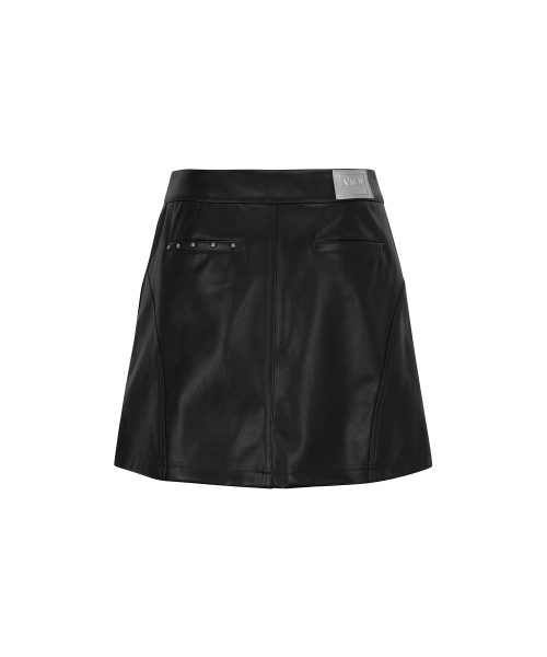 ANEW GOLF（アニューゴルフ）の「W FAUX LEATHER A-LINE SQ_BK（スカート・レディース・その他・SMALL/MEDIUM/LARGE/XX-SMALL/X-SMALL）」の2枚目の写真