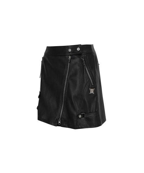 ANEW GOLF（アニューゴルフ）の「W FAUX LEATHER A-LINE SQ_BK（スカート・レディース・その他・SMALL/MEDIUM/LARGE/XX-SMALL/X-SMALL）」の3枚目の写真
