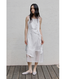 BAILIER（バイリエ）の「オーガンザレイヤードロングワンピース（ホワイト）（ワンピース）」