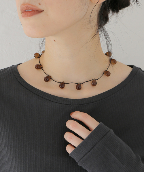 Sisi Joia（シシジョイア）の「【SISI JOIA/シシジョイア】  NOUE necklace（ネックレス・レディース・ブラウン・FREE）」の8枚目の写真