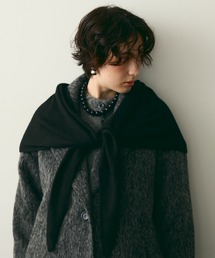 Trish（トリッシュ）の「【ウール混】やわらかトライアングルニットマフラー（ストール/ショール）」