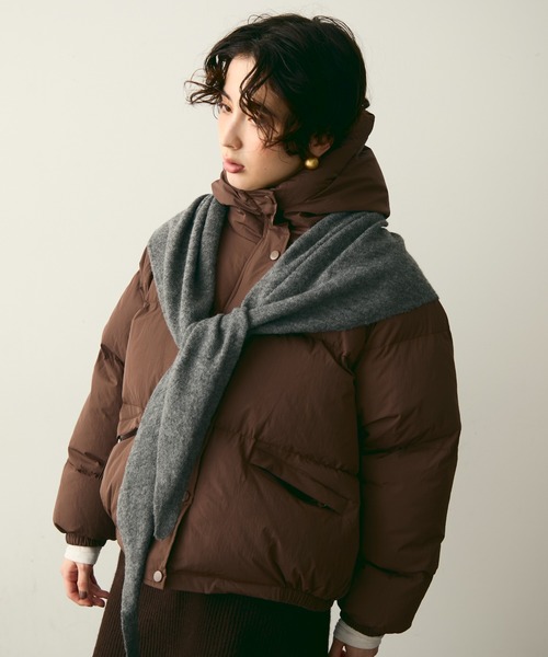 Trish（トリッシュ）の「【ウール混】アソート　トライアングルニットマフラー（ストール/ショール・レディース・ブラウン/ブラック/グレー/グレー系その他/ブラウン系その他/ブラック系その他・FREE）」の18枚目の写真