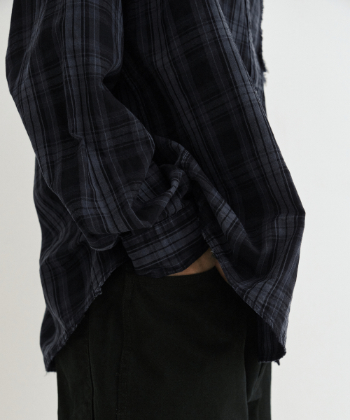 ENDOOR(エンドア)の「Old days vtg check shirt (vtg navy)(シャツ/ブラウス・メンズ・その他・1/2)」の5枚目の写真