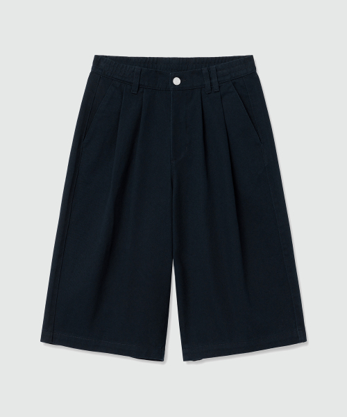 DECET（デケト）の「Cotton 2Pleats Shorts DCPT041Navy（その他パンツ・レディース・その他・26/28/30）」の9枚目の写真