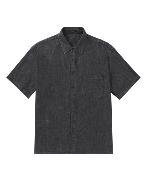 OURDAYZ（アワーデイズ）の「クールリネンライクデニムハーフシャツ[ブルー]（シャツ/ブラウス・メンズ・その他・MEDIUM/LARGE/X-LARGE）」の3枚目の写真
