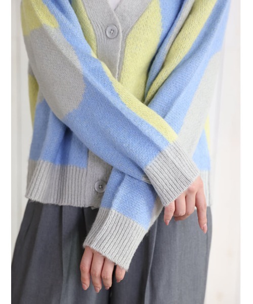 fifth（フィフス）の「ニュアンス柄カーディガン（カーディガン/ボレロ・レディース・グレー/モカ・M）」の19枚目の写真