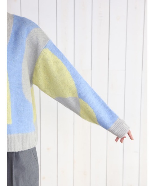 fifth（フィフス）の「ニュアンス柄カーディガン（カーディガン/ボレロ・レディース・グレー/モカ・M）」の22枚目の写真