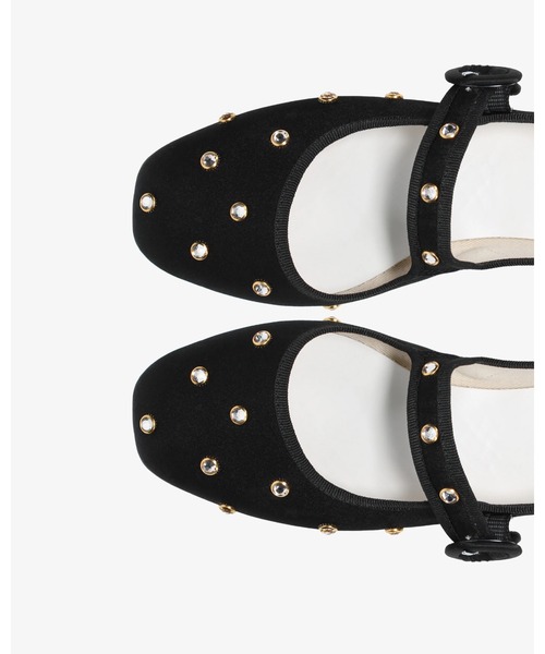 Repetto（レペット）の「Georgia メリージェーン - EUサイズ / V4141SATRH（バレエシューズ・レディース・ブラック・38/36）」の4枚目の写真