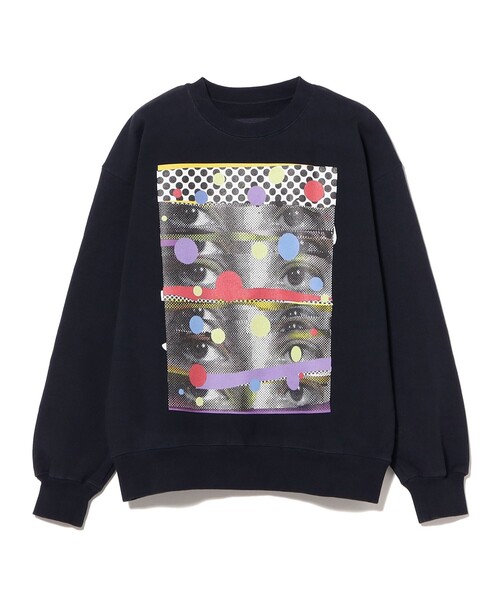 BEAMS T（ビームスティー）の「Paul Insect / Crewneck Sweatshirt（スウェット・メンズ・ネイビー・SMALL/MEDIUM/LARGE/X-LARGE）」の2枚目の写真