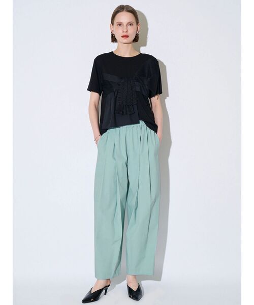 ELENDEEK(エレンディーク)の「EASY TUCK COCOON PT(その他パンツ・レディース・オフホワイト/ブラック/ミント/ピンク/ブラウン・01/02)」の11枚目の写真