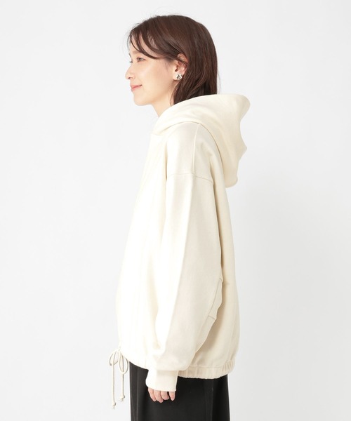 studio CLIP(スタディオクリップ)の「裏毛ドロストフーディ(パーカー・レディース・アイボリー/オフホワイト/ライトブルー・FREE)」の19枚目の写真