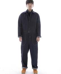 SAINTCREW（セントクルー）の「Worker & Builder Denim Jumpsuit WNB-504 Deep Blue BRS（つなぎ/オールインワン・メンズ）」