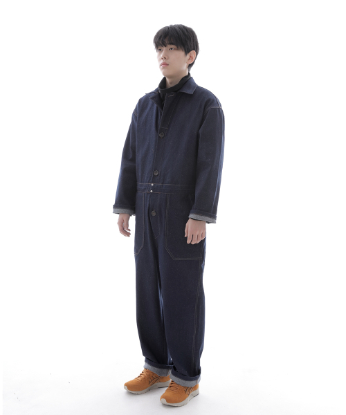 SAINTCREW(セントクルー)の「ウォーカー&ビルダーデニムジャンプスーツWNB-504501インディゴBRS(つなぎ/オールインワン・レディース・その他・MEDIUM/LARGE/X-LARGE)」の3枚目の写真