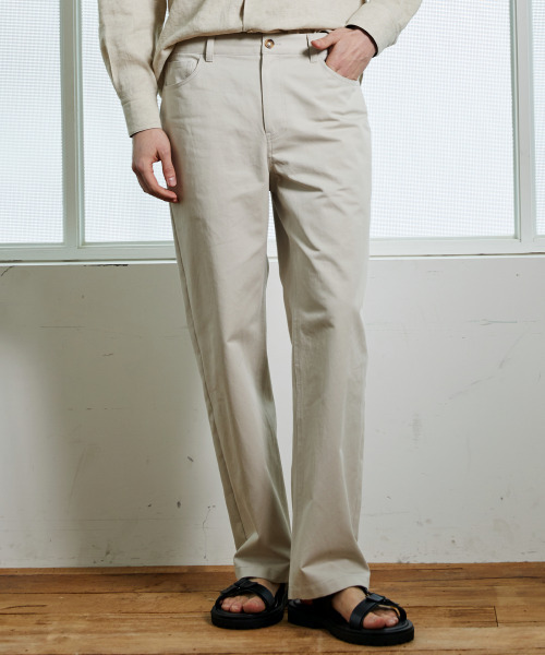 ZNO(ジーアンドオー)の「ストレートチノパンツアイボリー(その他パンツ・メンズ・その他・X-LARGE/MEDIUM/LARGE)」の3枚目の写真