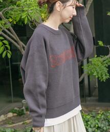 ITEMS URBANRESEARCH | スウェットライクロゴニット(ニット/セーター)