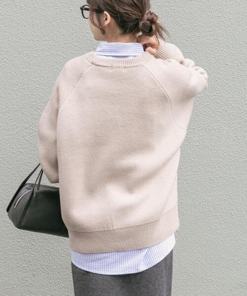 ITEMS URBANRESEARCH（アイテムズ アーバンリサーチ）の「スウェットライクロゴニット（ニット/セーター・レディース・オレンジ/ライトブルー/チャコールグレー/ベージュ・FREE）」の22枚目の写真