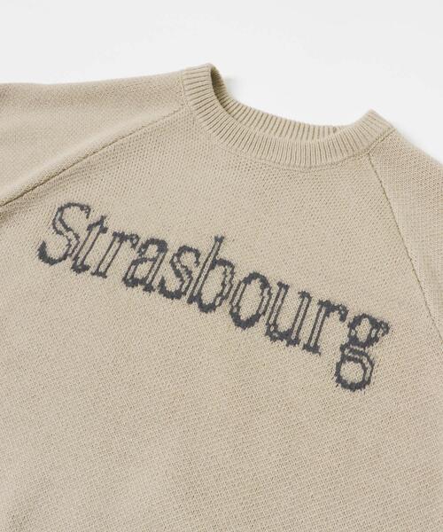 ITEMS URBANRESEARCH(アイテムズ アーバンリサーチ)の「スウェットライクロゴニット(ニット/セーター・レディース・オレンジ/ライトブルー/チャコールグレー/ベージュ・FREE)」の12枚目の写真