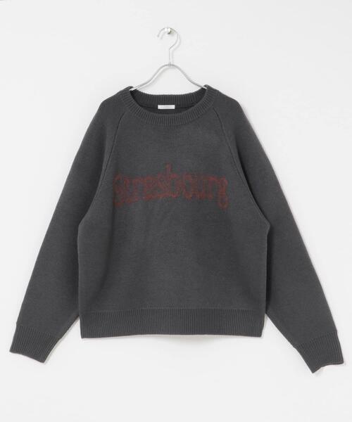 ITEMS URBANRESEARCH(アイテムズ アーバンリサーチ)の「スウェットライクロゴニット(ニット/セーター・レディース・オレンジ/ライトブルー/チャコールグレー/ベージュ・FREE)」の19枚目の写真