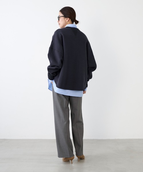 MICA&DEAL（マイカ＆ディール）の「セミワイド裏起毛パンツ〈セットアップ対応〉（その他パンツ・レディース・キャメル/ライトベージュ/ブラック/グレー・36）」の10枚目の写真