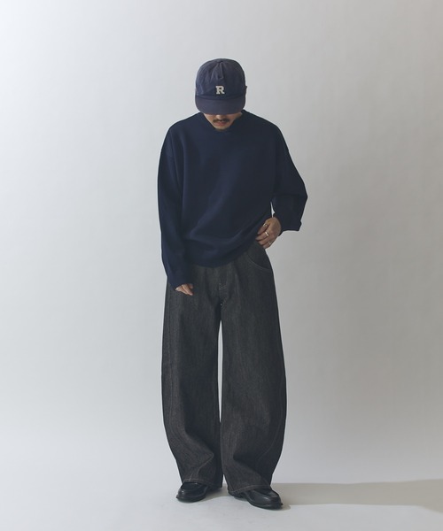 Lui's(ルイス)の「リジットカーブデニムパンツ(デニムパンツ・メンズ・インディゴブルー/ブラック・30/32/34)」の7枚目の写真