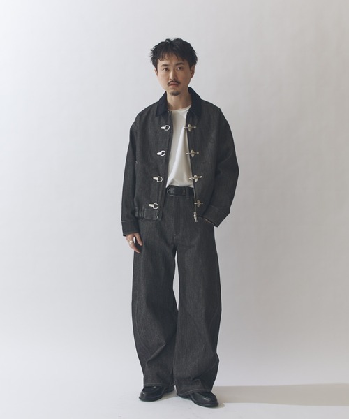 Lui's(ルイス)の「リジットカーブデニムパンツ(デニムパンツ・メンズ・インディゴブルー/ブラック・30/32/34)」の3枚目の写真