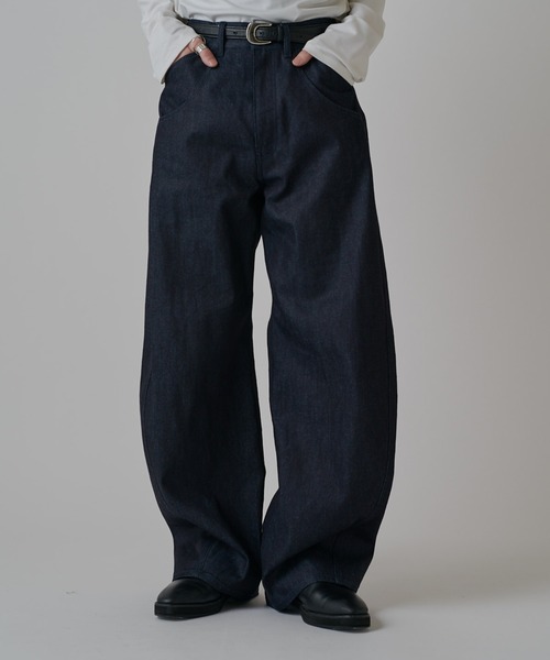 Lui's(ルイス)の「リジットカーブデニムパンツ(デニムパンツ・メンズ・インディゴブルー/ブラック・30/32/34)」の18枚目の写真