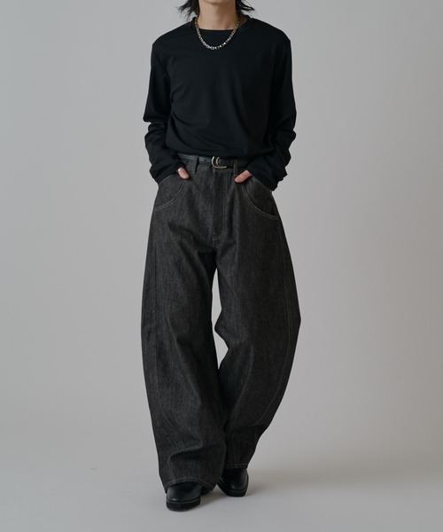 Lui's(ルイス)の「リジットカーブデニムパンツ(デニムパンツ・メンズ・インディゴブルー/ブラック・30/32/34)」の20枚目の写真