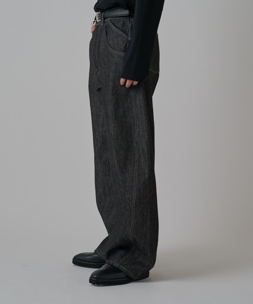 Lui's(ルイス)の「リジットカーブデニムパンツ(デニムパンツ・メンズ・インディゴブルー/ブラック・30/32/34)」の21枚目の写真