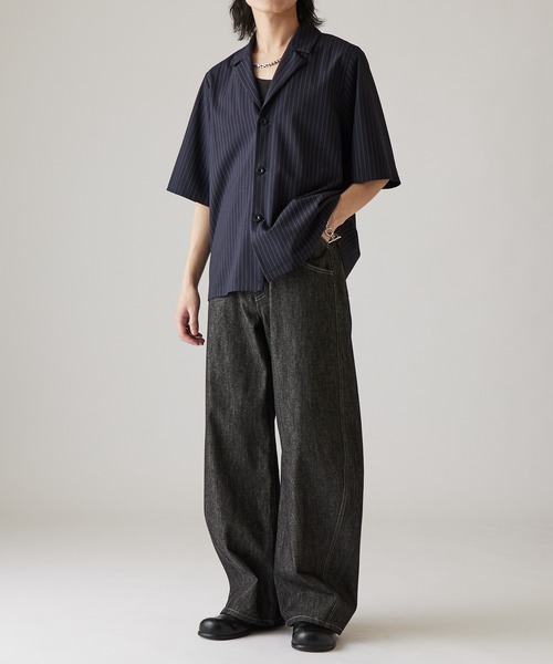Lui's(ルイス)の「リジットカーブデニムパンツ(デニムパンツ・メンズ・インディゴブルー/ブラック・30/32/34)」の17枚目の写真