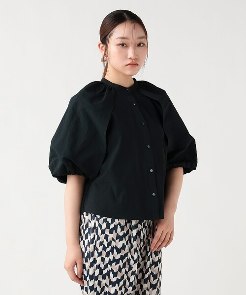BEAMS HEART(ビームスハート)の「バルーンスリーブ ブラウス(シャツ/ブラウス・レディース・ベージュ/オフホワイト/サックスブルー/ブラック・FREE)」の2枚目の写真