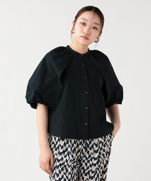 BEAMS HEART(ビームスハート)の「バルーンスリーブ ブラウス(シャツ/ブラウス・レディース・ベージュ/オフホワイト/サックスブルー/ブラック・FREE)」の8枚目の写真