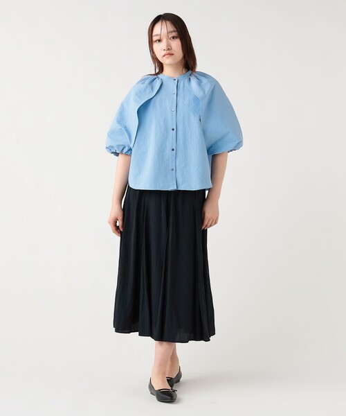 BEAMS HEART(ビームスハート)の「バルーンスリーブ ブラウス(シャツ/ブラウス・レディース・ベージュ/オフホワイト/サックスブルー/ブラック・FREE)」の13枚目の写真