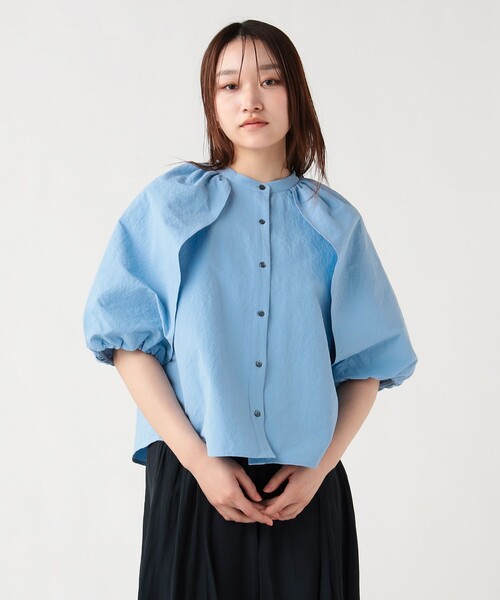 BEAMS HEART(ビームスハート)の「バルーンスリーブ ブラウス(シャツ/ブラウス・レディース・ベージュ/オフホワイト/サックスブルー/ブラック・FREE)」の15枚目の写真